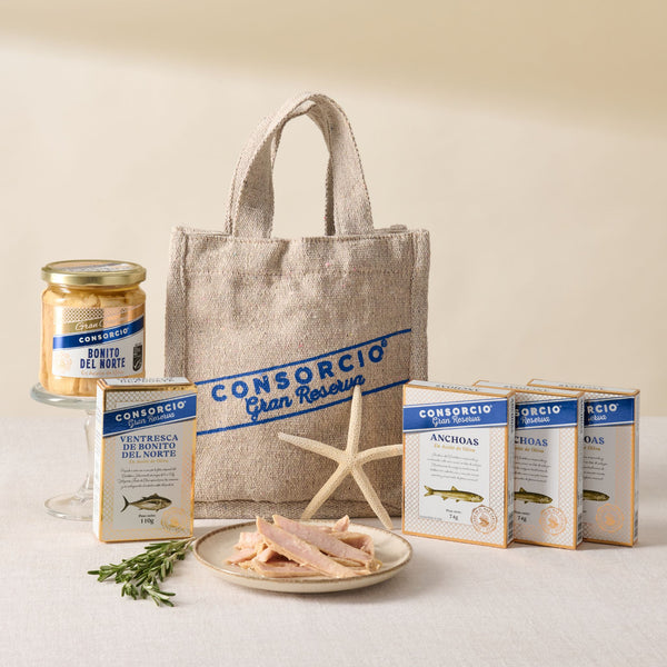 Confezione di prodotti gastronomici "antipasti del Mar Cantabrico"