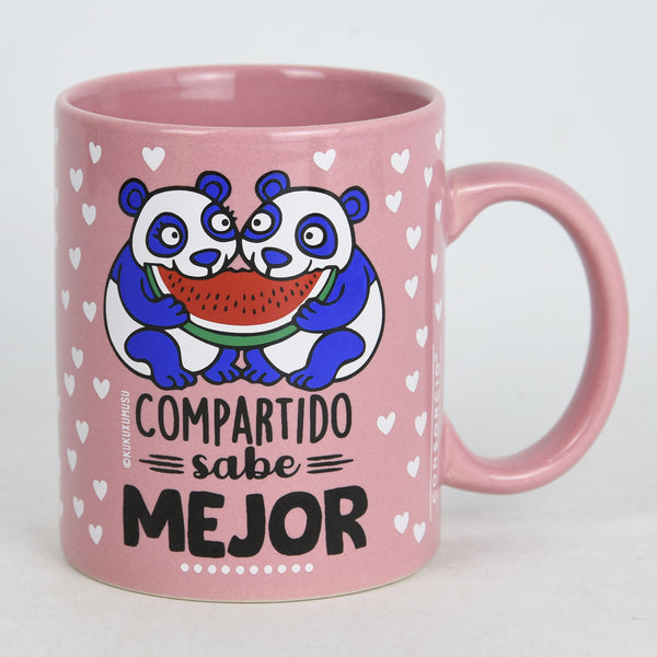 Tazza Consorcio Rosa "Condiviso ha un sapore migliore"