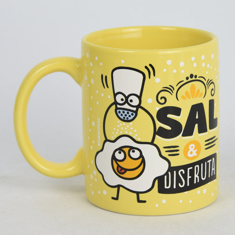 Taza Consorcio Amarilla "Sal y disfruta"